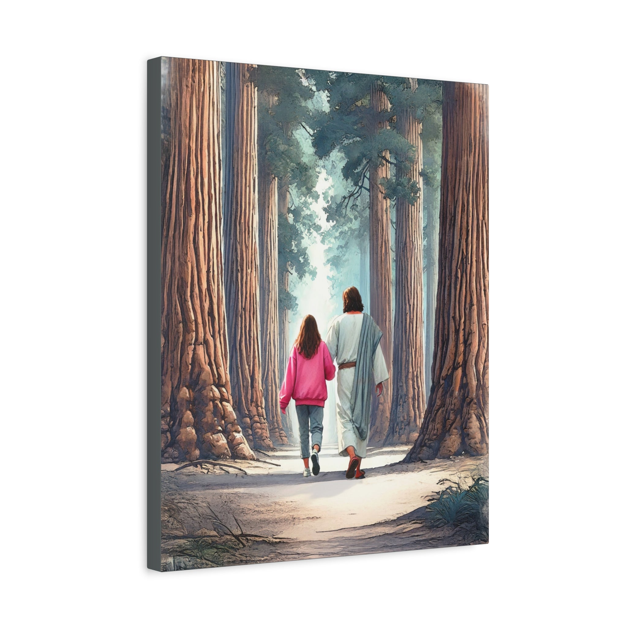 He Is With Us – Sequoias Canvas Print