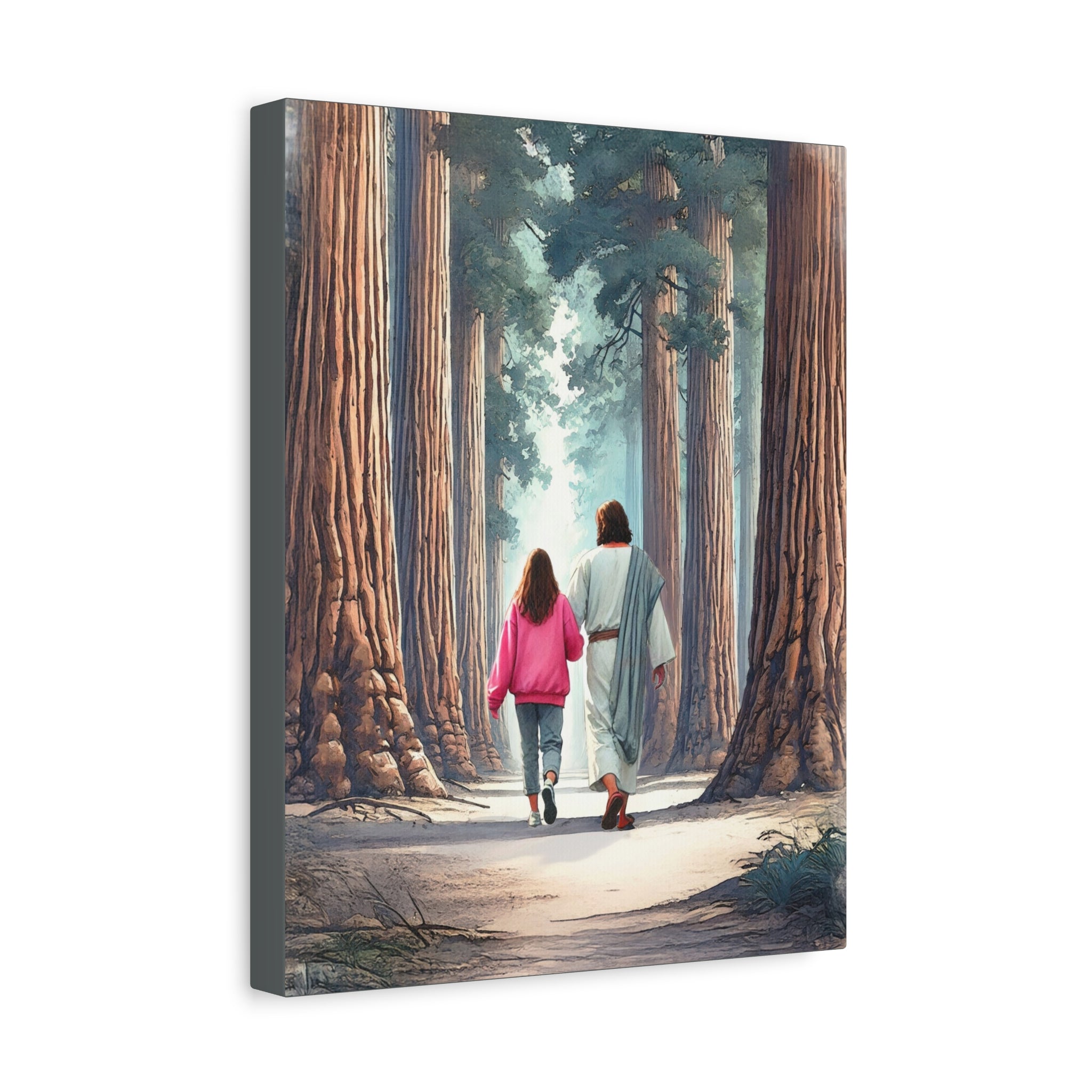 He Is With Us – Sequoias Canvas Print
