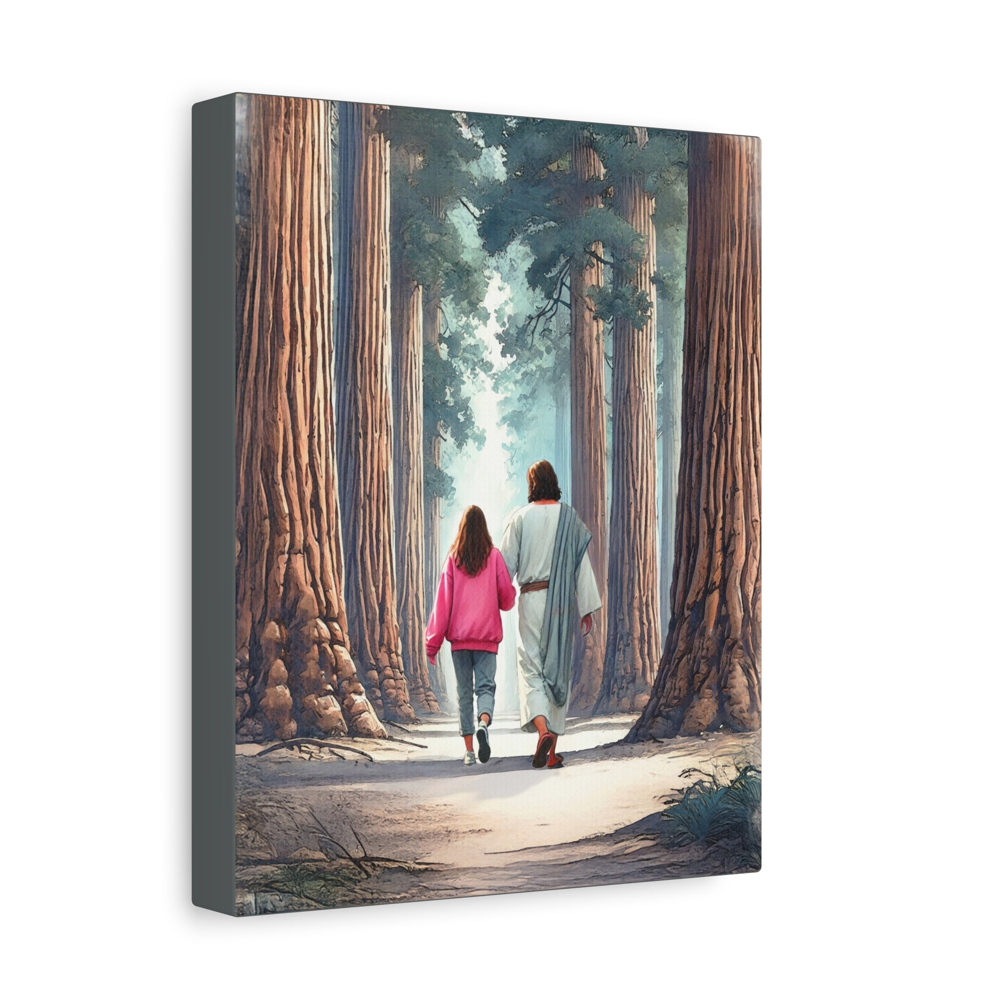 He Is With Us – Sequoias Canvas Print