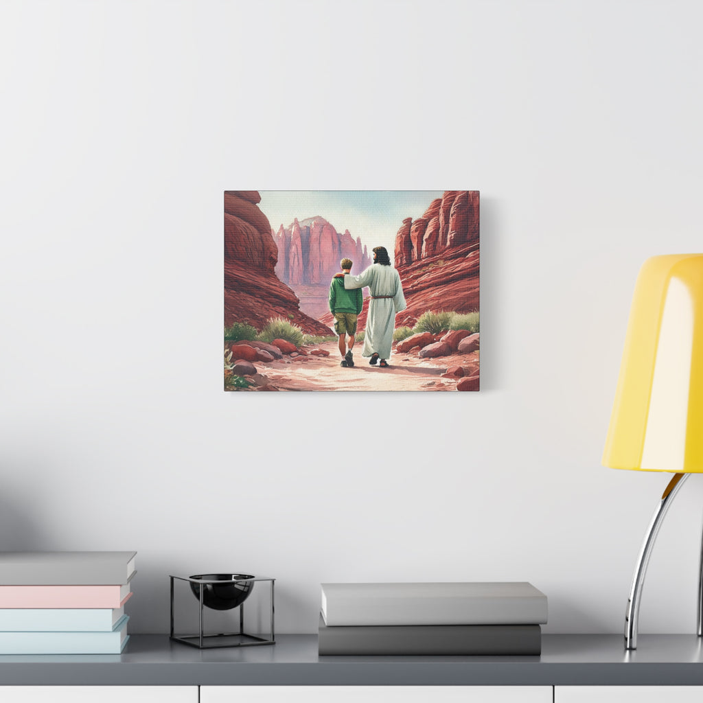 He Is With Us – Red Rocks Canvas Print