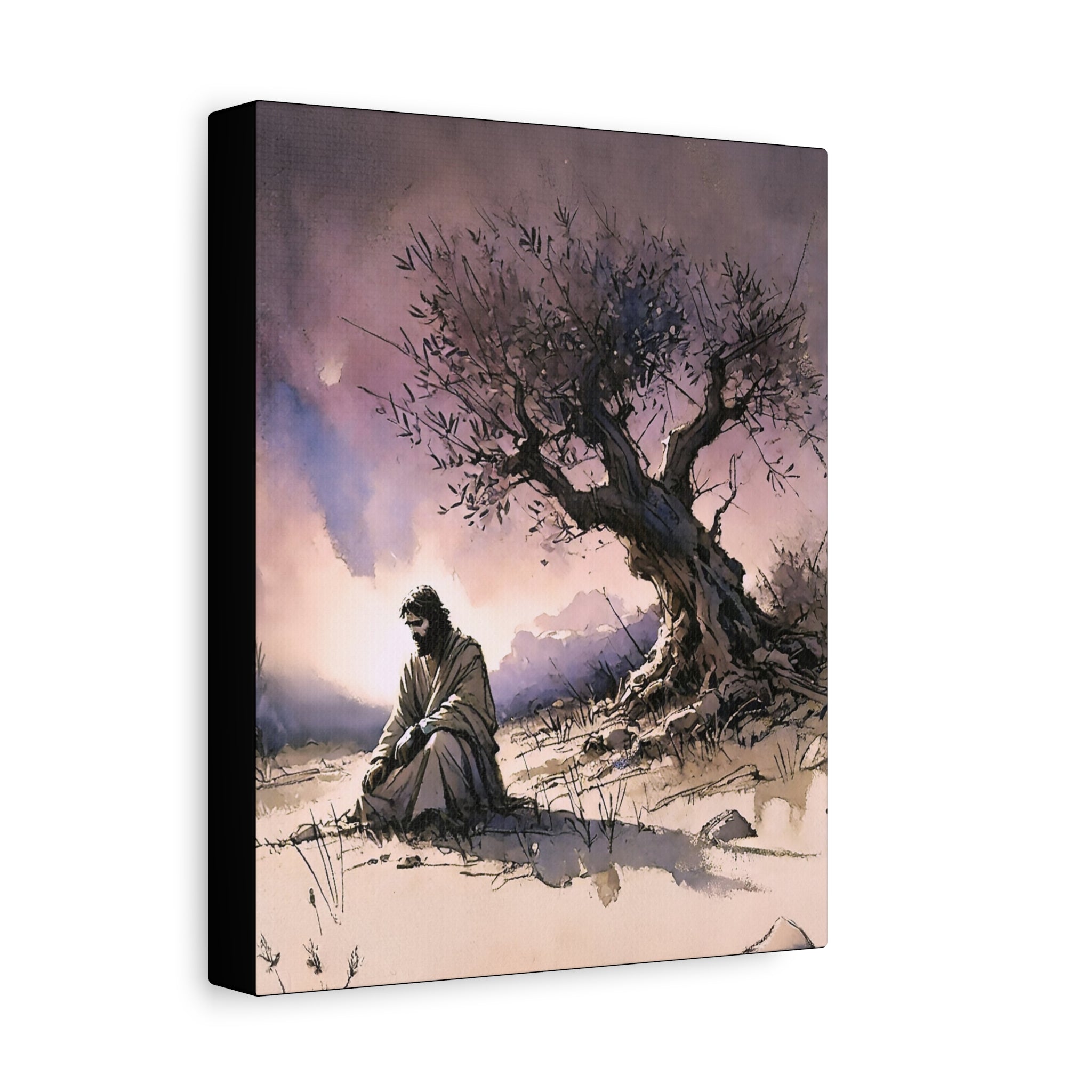 Gethsemane Reflection - Premium Religious Canvas Wall Art
