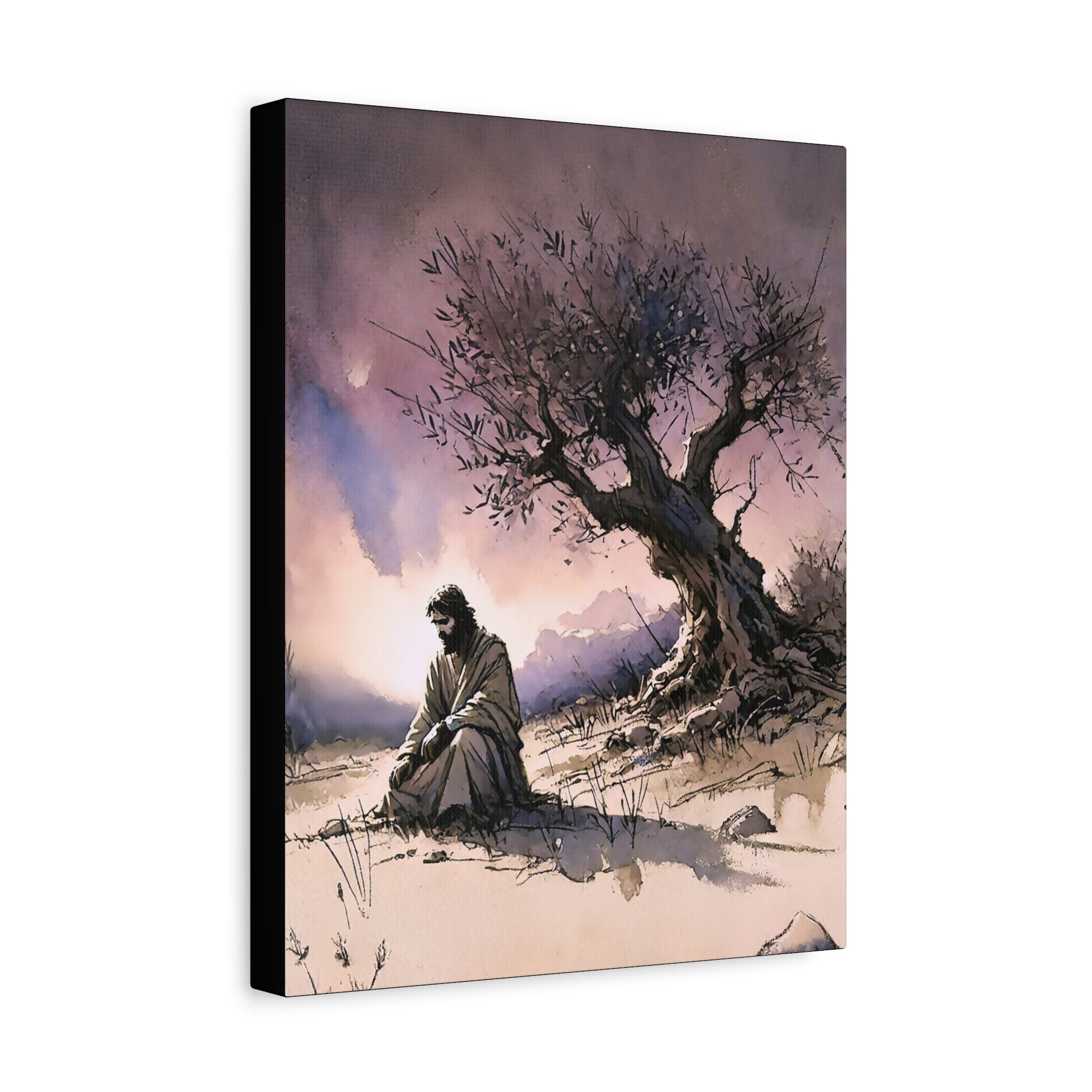 Gethsemane Reflection - Premium Religious Canvas Wall Art