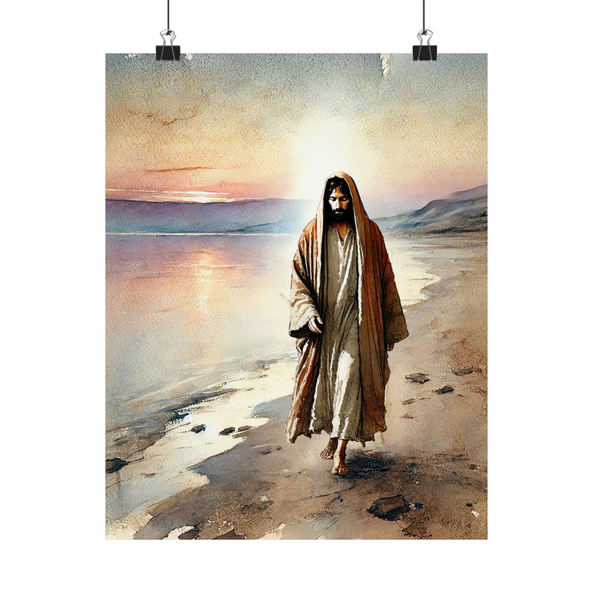 "Walking the Shores of Galilee" Poster Print