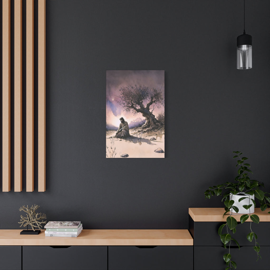 Gethsemane Reflection - Premium Religious Canvas Wall Art