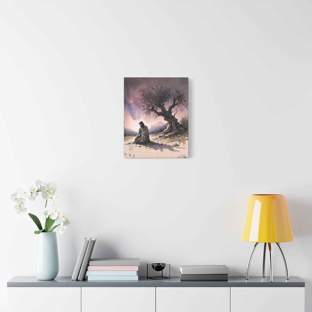 Gethsemane Reflection - Premium Religious Canvas Wall Art