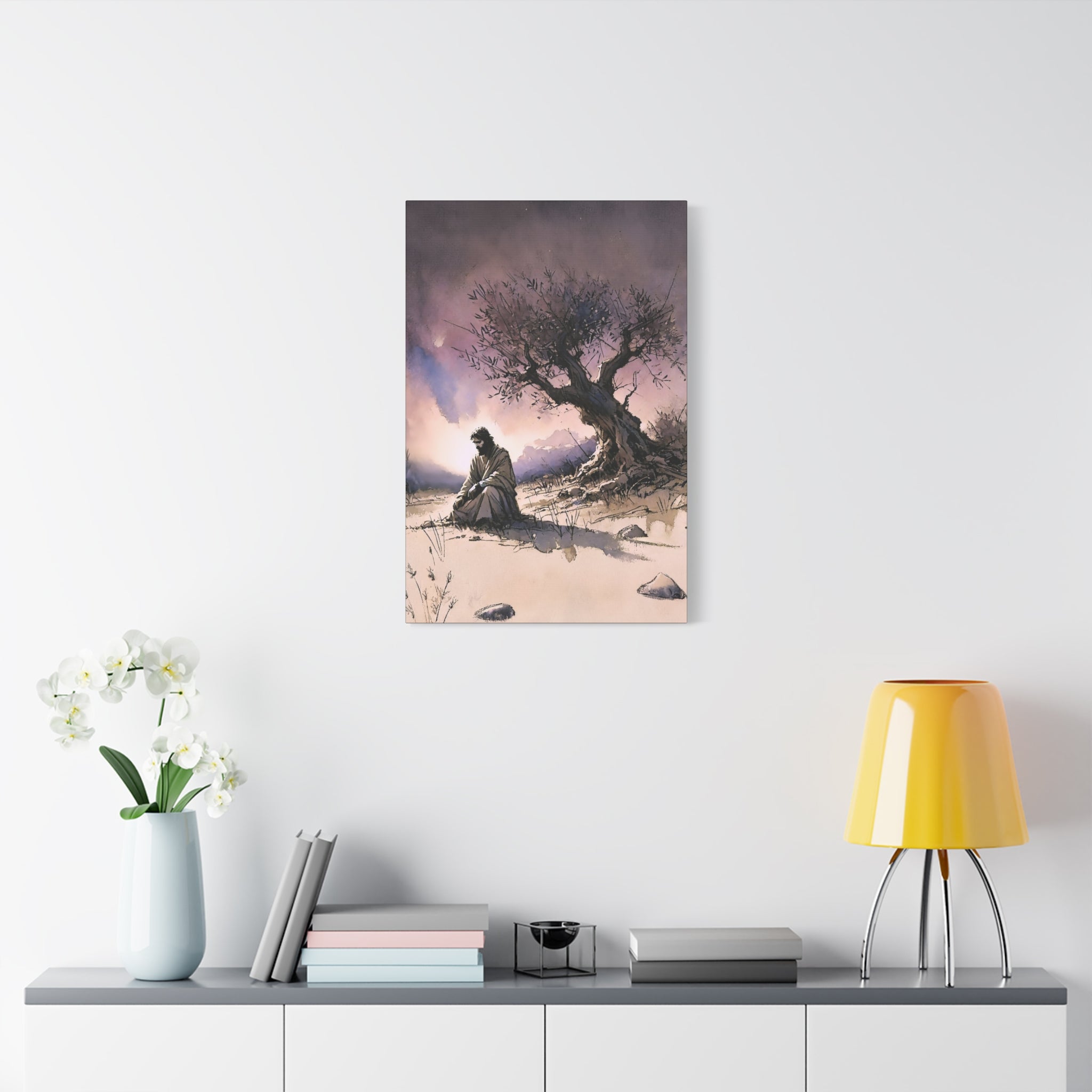 Gethsemane Reflection - Premium Religious Canvas Wall Art