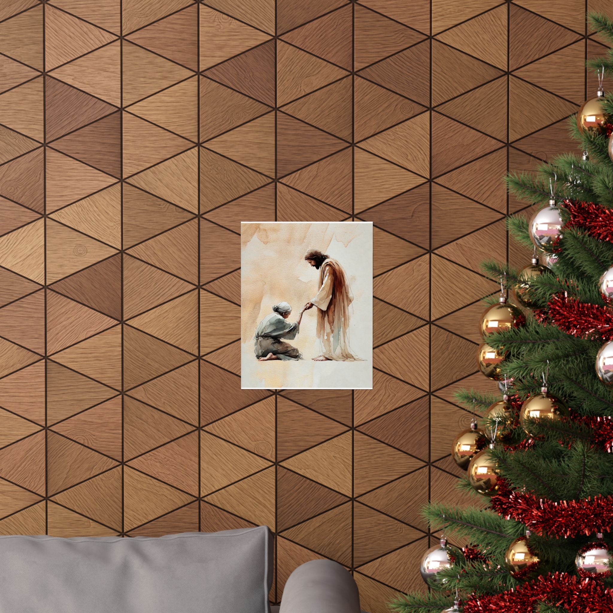 "Jesus and the Woman" Poster Print