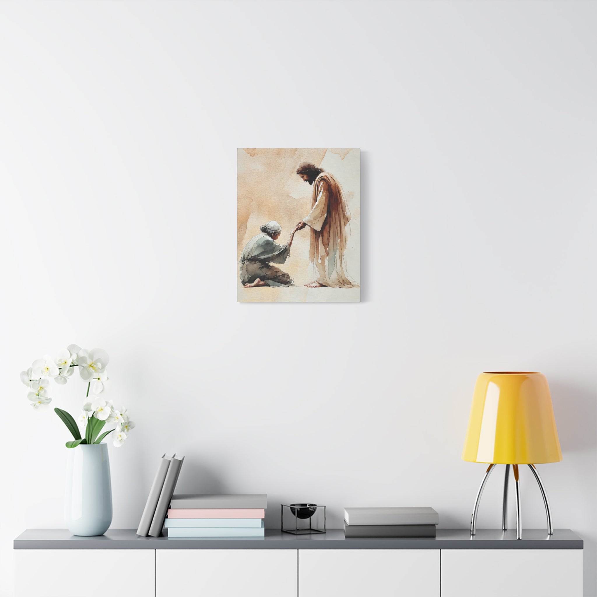 "Jesus and the Woman" Canvas Print