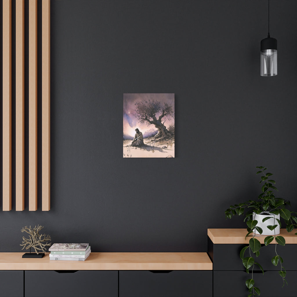 Gethsemane Reflection - Premium Religious Canvas Wall Art