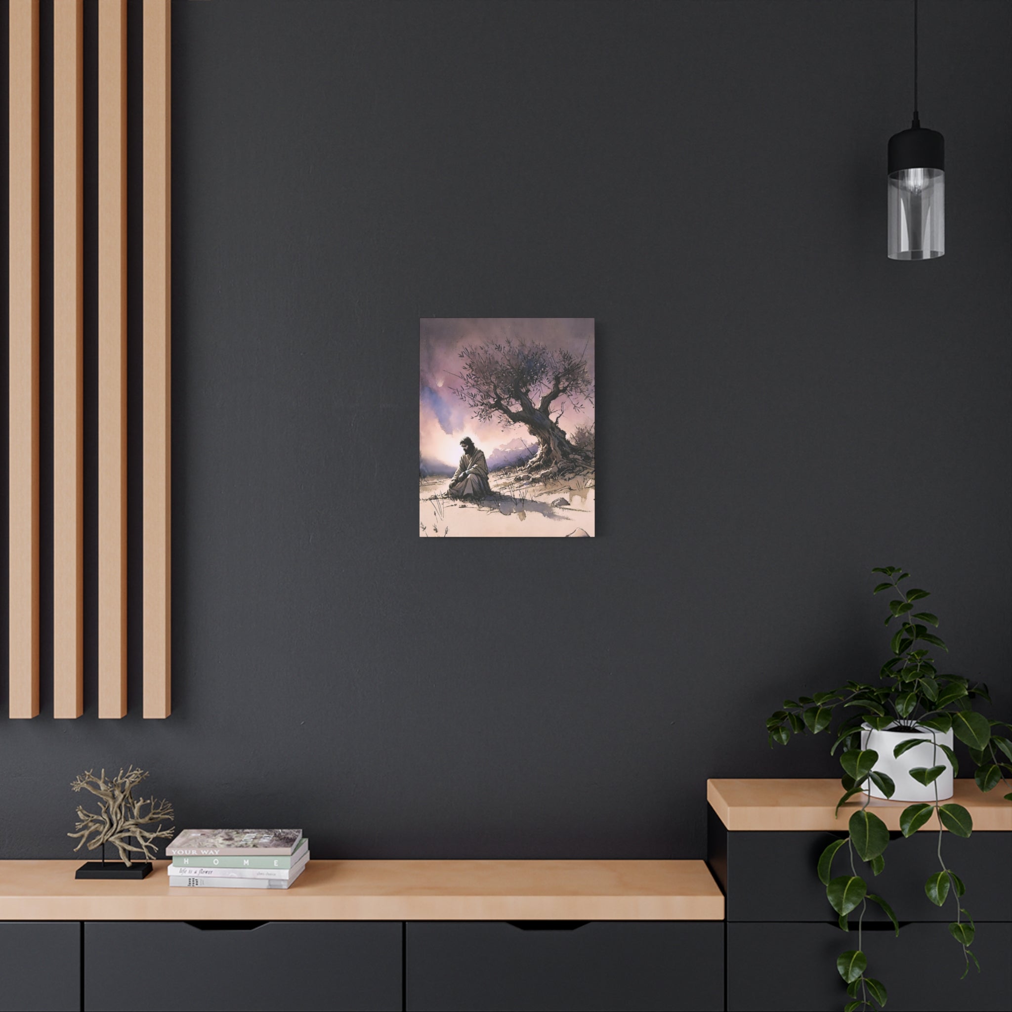 Gethsemane Reflection - Premium Religious Canvas Wall Art