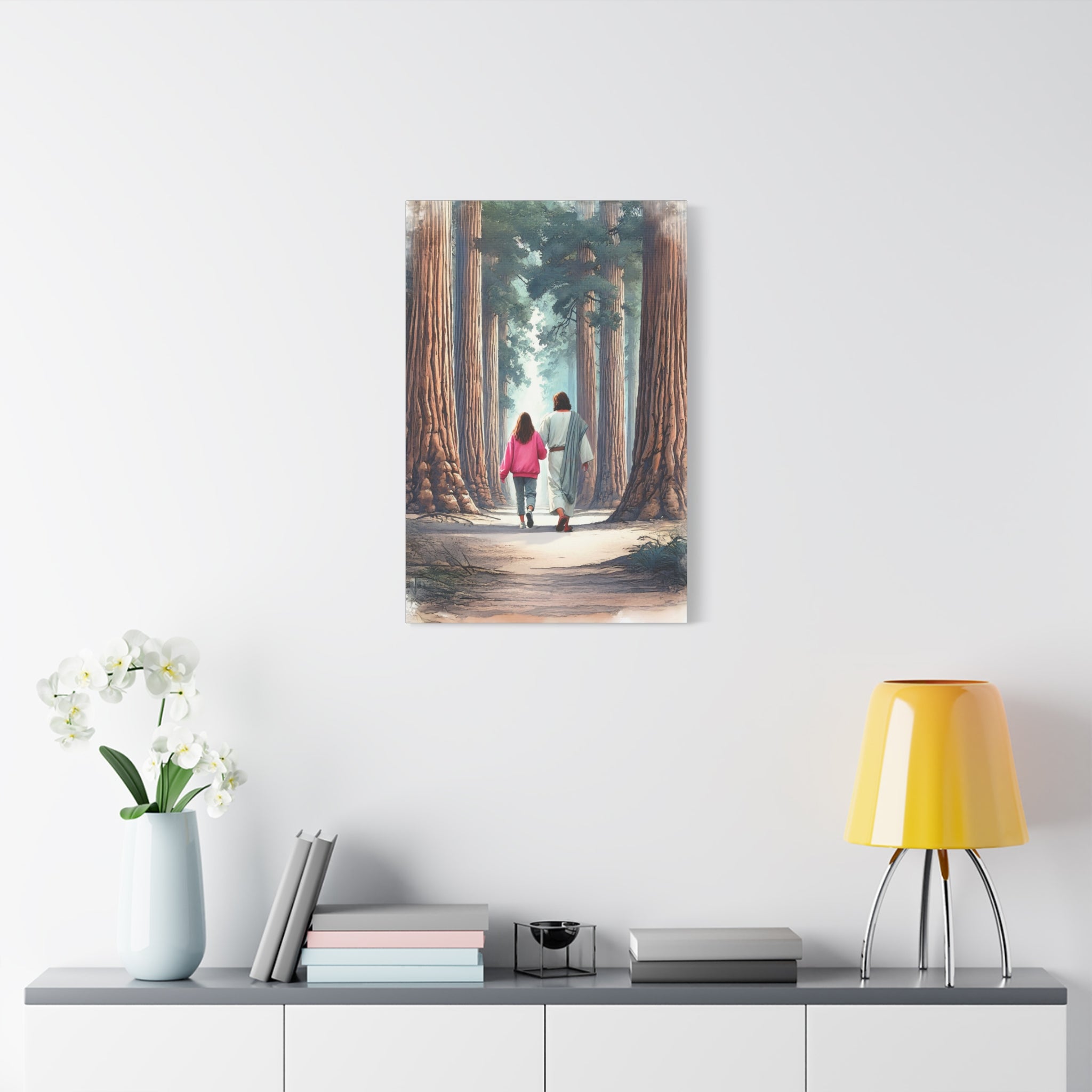 He Is With Us – Sequoias Canvas Print