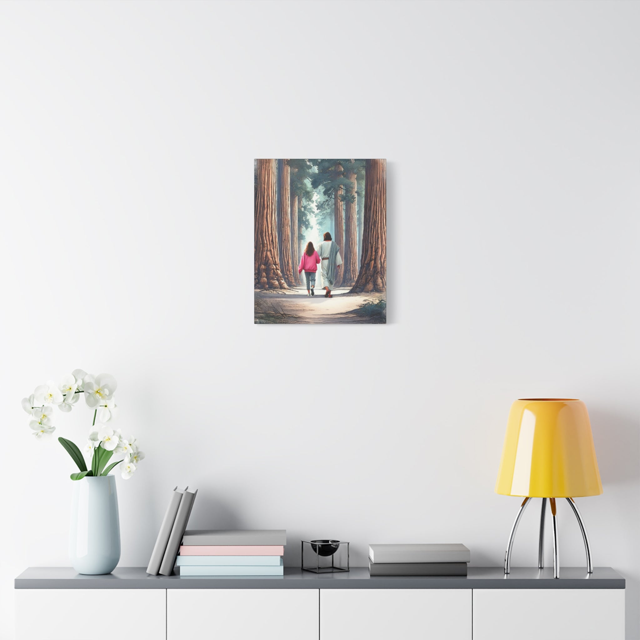 He Is With Us – Sequoias Canvas Print