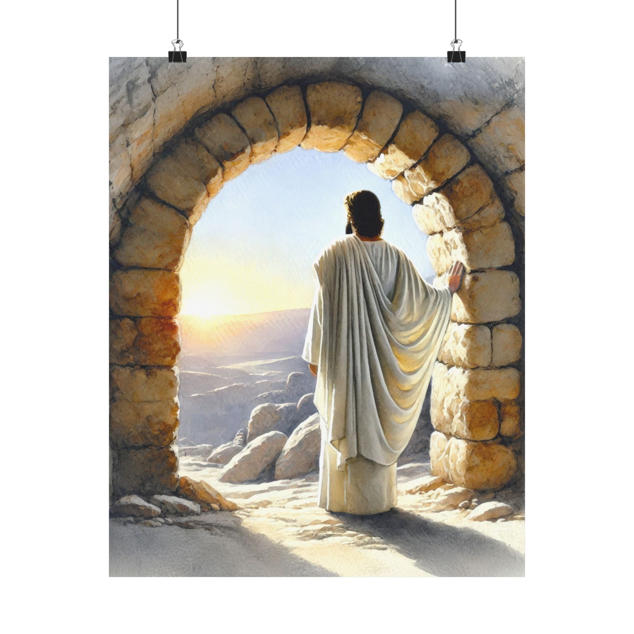 Sunrise - Resurrection Watercolor Fine Art Print