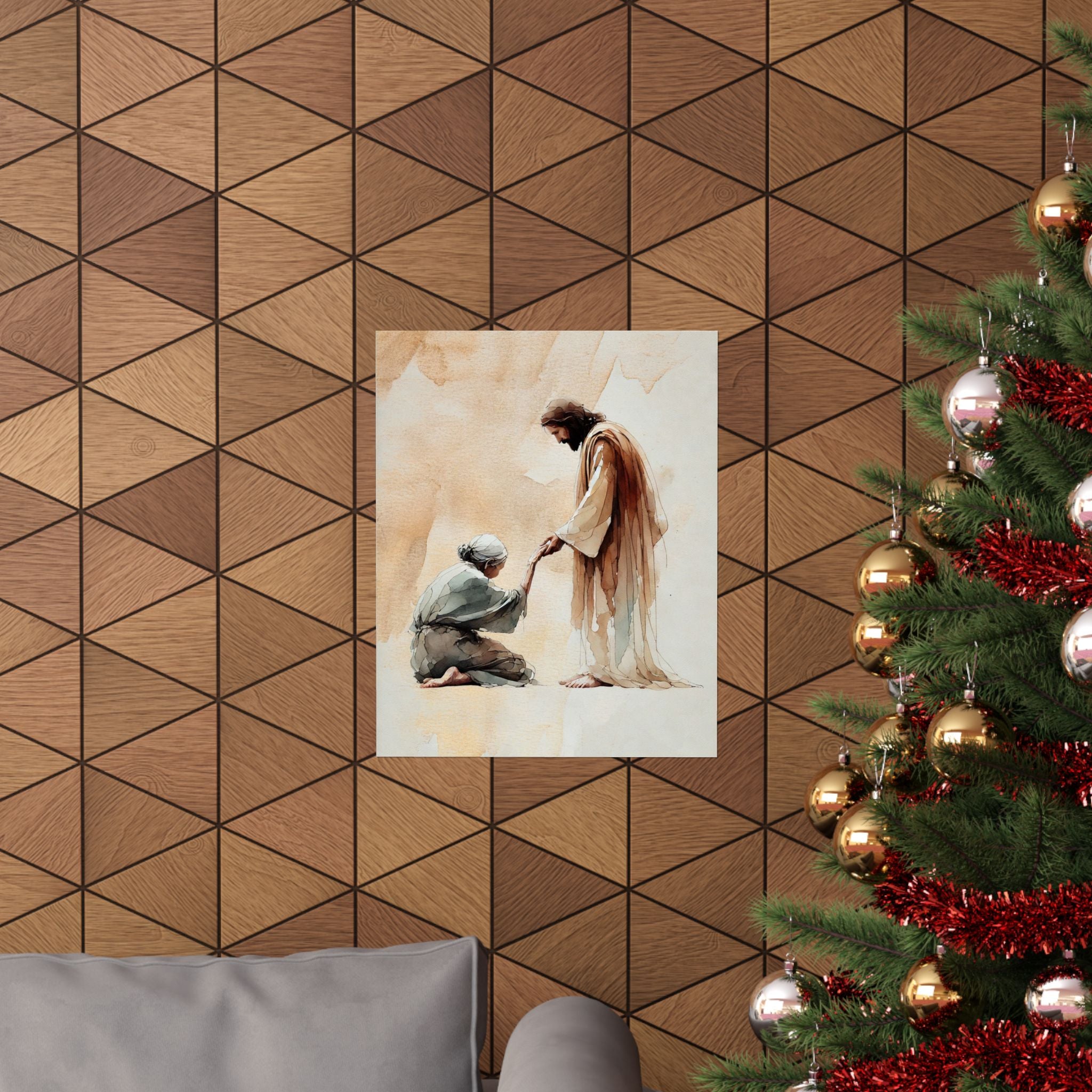 "Jesus and the Woman" Poster Print