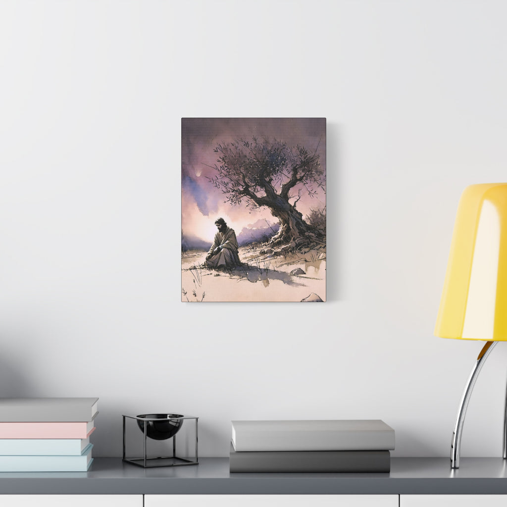 Gethsemane Reflection - Premium Religious Canvas Wall Art