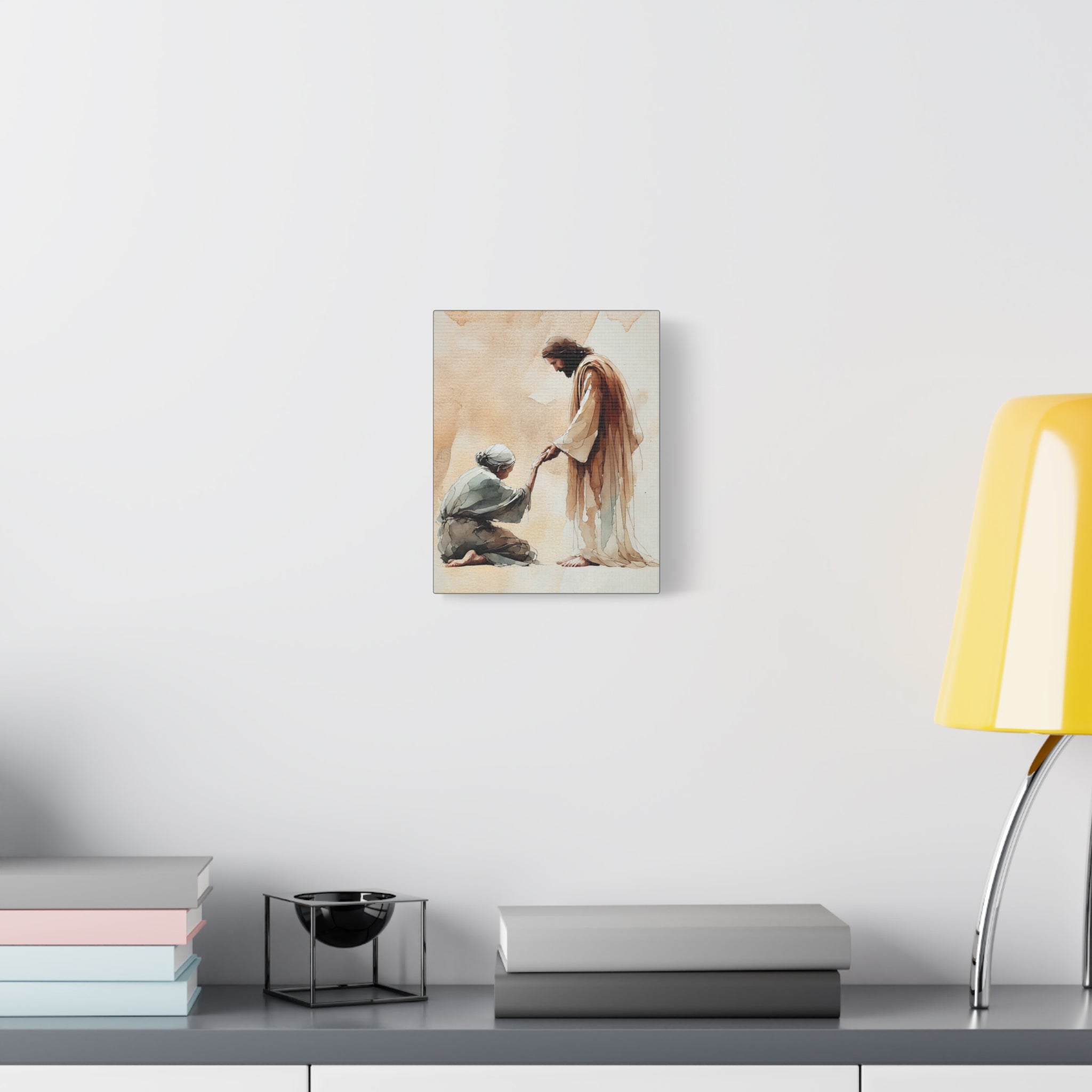 "Jesus and the Woman" Canvas Print