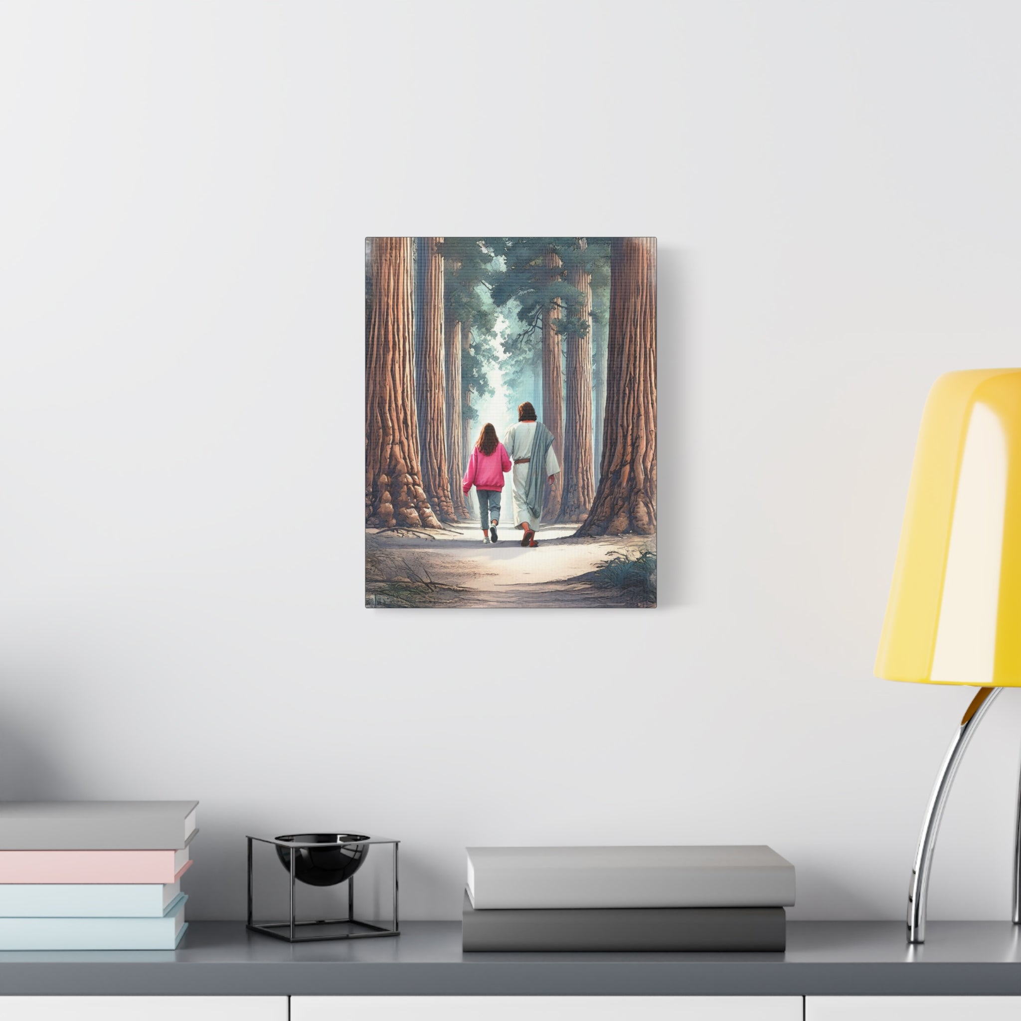 He Is With Us – Sequoias Canvas Print