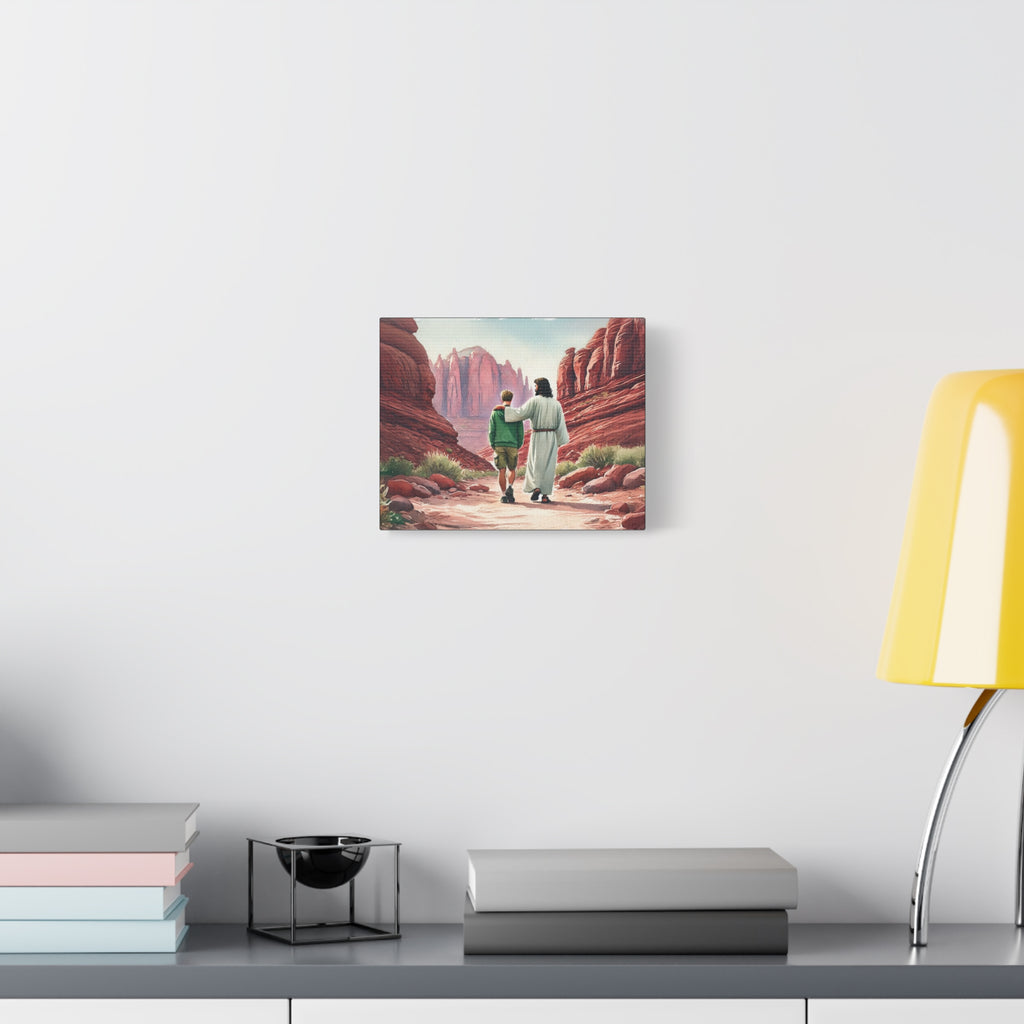 He Is With Us – Red Rocks Canvas Print