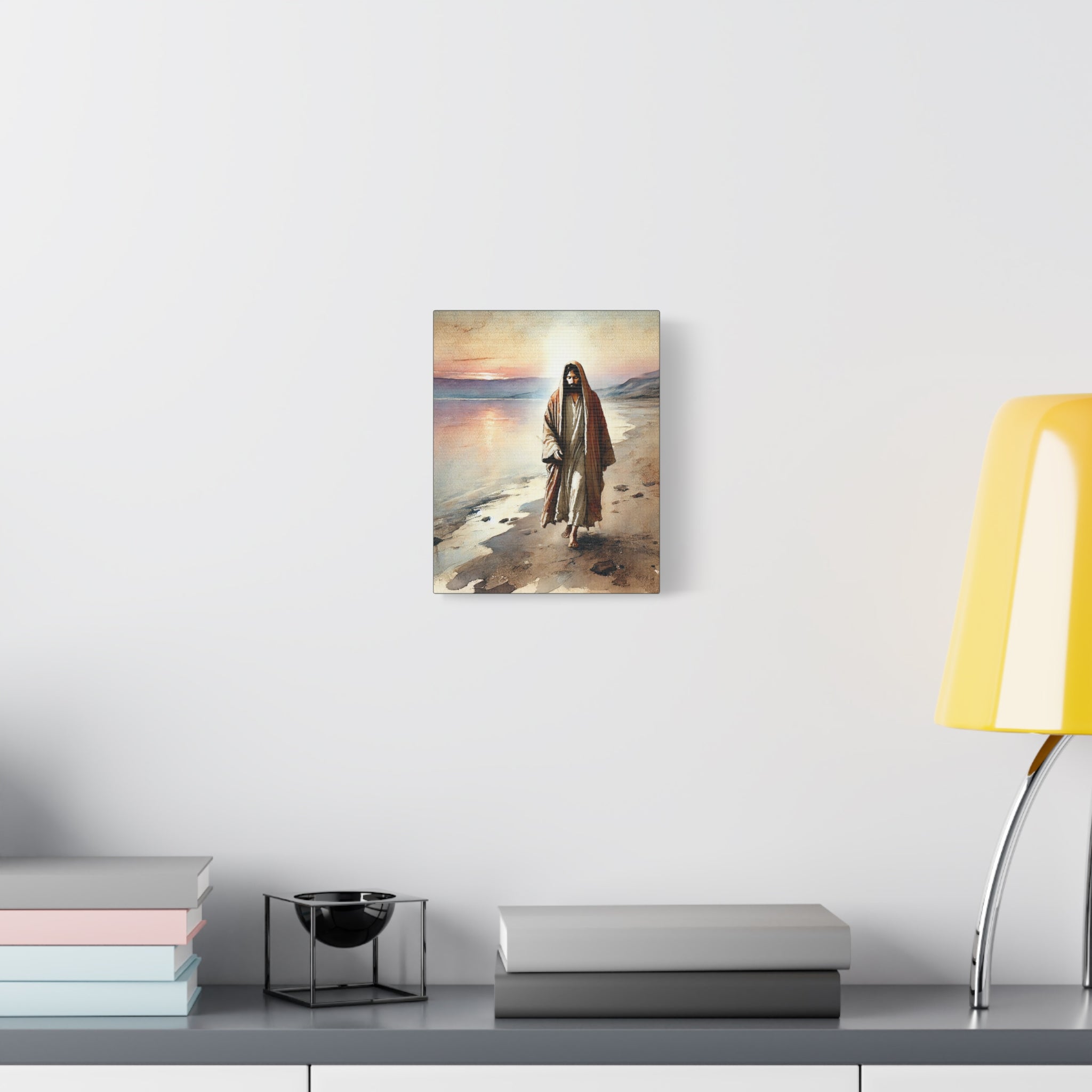 "Walking the Shores of Galilee" Canvas Print
